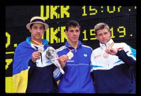 LEN European LC Championships 19971500 Free, MenDenis Zavgorodny, UKR, 2ndEmiliano Brembilla, ITA, 1stIgor Snitko, UKR, 3rd
