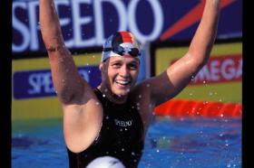 LEN European LC Championships 199950 Back, Women Sandra Volker, GER, World Record