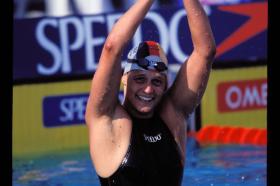 LEN European LC Championships 199950 Back, Women Sandra Volker, GER, World Record
