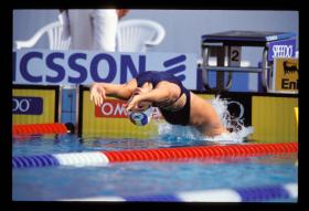 LEN European LC Championships 199950 Back, WomenDiana Mocanu, ROM