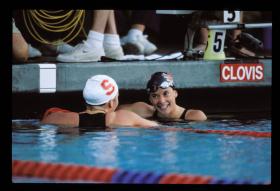 US Nationals LC 1998100 Fly WomenJenny Thompson, USARichelle Fox, USA