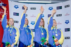 LEN SC - Dublin, IRLSweden, SWE, 1stWomen 4x50 Medley Relay